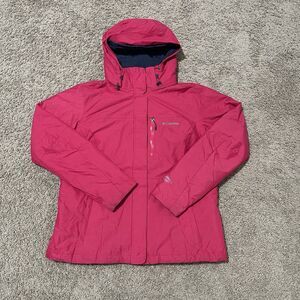 Columbia Jacket Womens XL Pink Magenta Hooded Ski Snowboard Omni-Heat Full Zip
